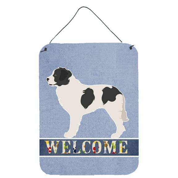Landseer Welcome Wall or Door Hanging Prints Blue