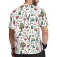 thumbnail image 2 of Wukai Frog and Forest Plants Print Men's Short-Sleeved Mesh T-Shirt,Quick-Dry Short Sleeve Workout T-Shirt-XX-Large, 2 of 8