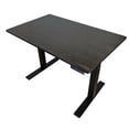 thumbnail image 2 of Uncaged Ergonomics (RUBBK48) Rise Up Electric Height Adjustable Sit/Stand Desk, with Real Bamboo Desktop, Memory, Dual Motors (Black Bamboo Top/Black Frame), 2 of 4