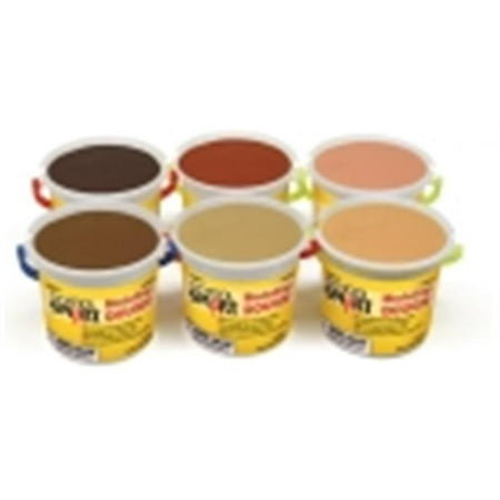 School Smart Multi-Cultural Non-Toxic Modeling Dough, Set 6