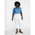 thumbnail image 2 of Terra & Sky Women's Plus Size Pull On High Rise Capri Jeggings, 23" Inseam, Sizes 0X-4X, 2 of 5