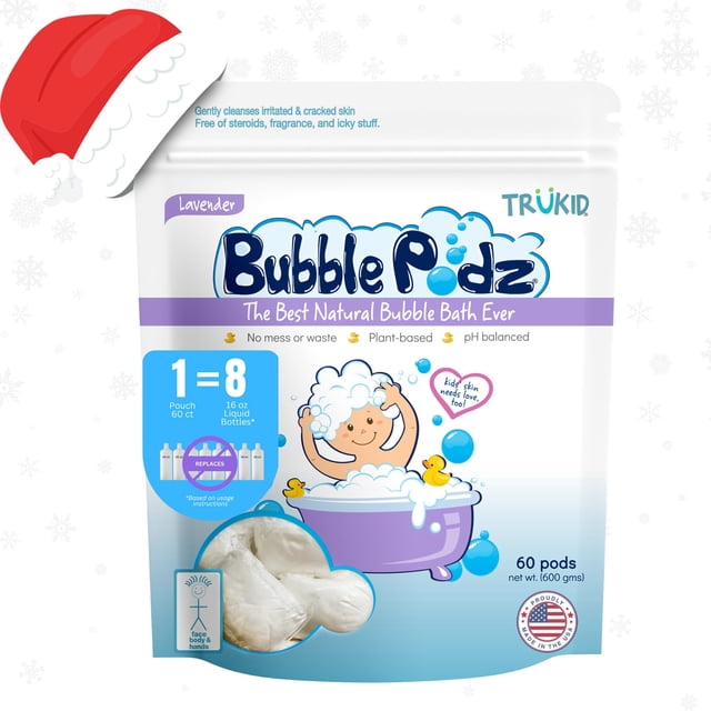 Bubble Bath TruKid Bubble Podz con aroma a lavanda, 60 cápsulas