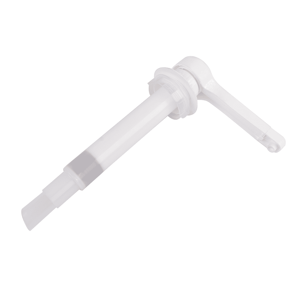 Tcbosik 2L Sauce Dispenser Pump, Stainless Steel Condiment Pump Station with Removable Jar, Condiment Pump Dispenser, White