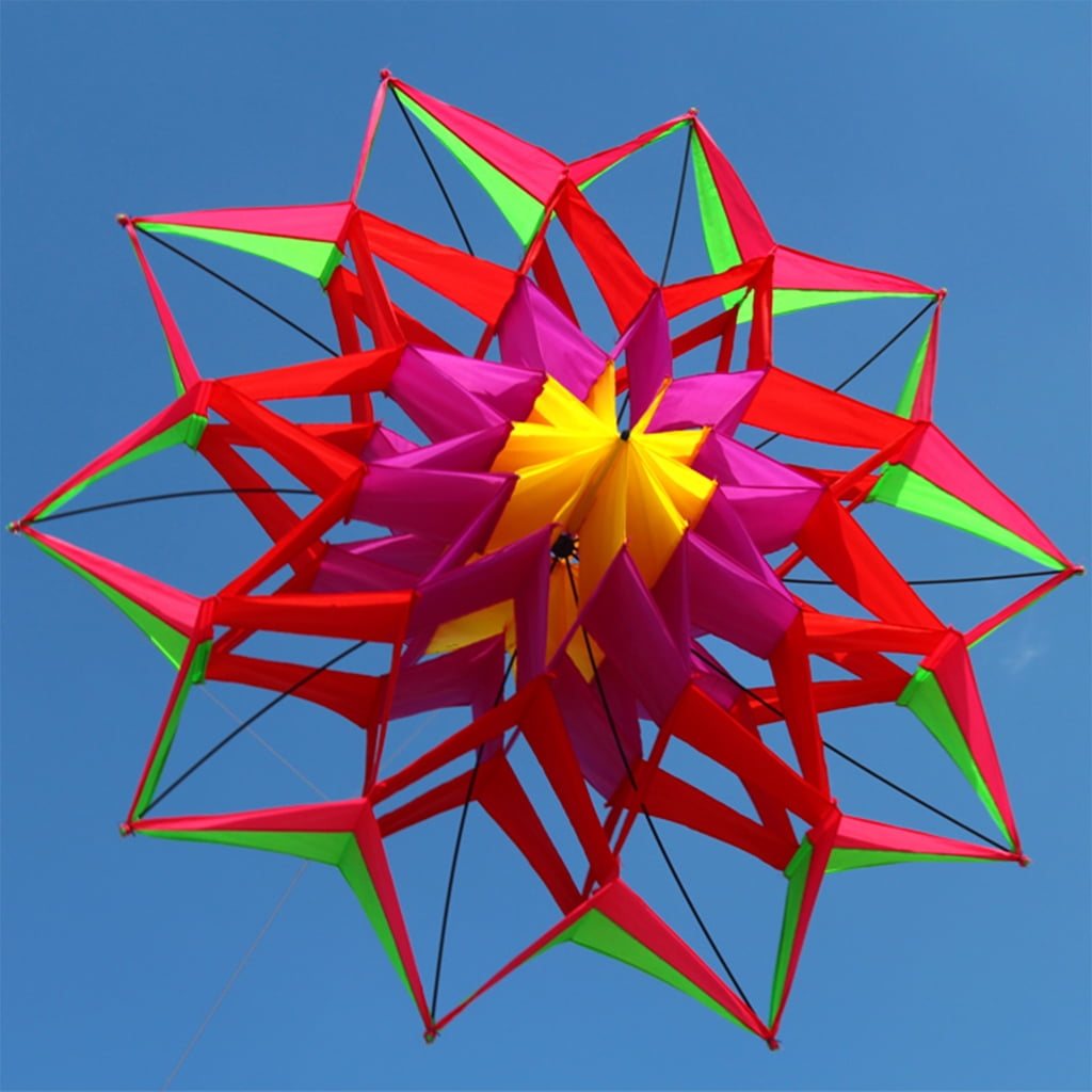 Yokua Realistic Blooming Flower Kites Blooming Simple Assembly for All Ages