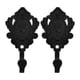 thumbnail image 5 of GOOHOCHY alzapaños para cortinas con diseño de flores de rosas, ganchos para colgar en la pared., 5 of 7
