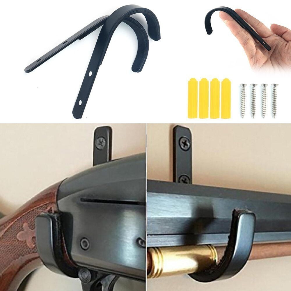 Cocobaby 10Pcs Steel Gun Wall Mount Rack Storage Rifles Shotgun Hooks Hangers Archery Bow