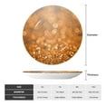 thumbnail image 2 of Gaeub Sparkling Orange and Black Print Ceramic Plate,Dinner Plates,Bone China Decorative Plates with Display Stand,Art Ceramic Ornaments for Wall Hanging Decoration-6in, 2 of 6