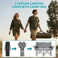 thumbnail image 6 of Slsy Oversized Camping Chair, XXXL Two Person Folding Loveseat Double Camping Chair, Heavy Duty Folding Chairs Moon Chair Lawn Chairs for Outdoor Sports, Camping, Patio, Picnics, 6 of 8