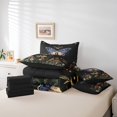 thumbnail image 5 of YST Gothic Blue Moth 7-Piece Bedding Set, Full, Butterfly and Mushroom Theme, 5 of 5
