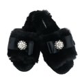 thumbnail image 3 of Pretty You London Pantoufle à Enfiler Anya pour Femme avec Nœud et Strass, 3 of 4