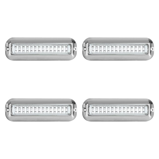 Almencla 4Pcs Boat Transom Lights Marine Light High Brightness Waterproof Compact Premium Red Light
