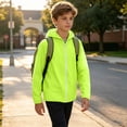 thumbnail image 6 of RUTAYY Boys Hoodie Casual Full Zip Long Sleeve Solid Color Jacket Outdoor Daily Wear Green, 6 of 6