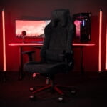 Arozzi Vernazza Soft Fabric Office & Gaming Chair - Pure Black