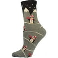 thumbnail image 3 of Sierra Women's Christmas Socks, Fun Holiday Crew Socks, Colorful Novelty Festive Cotton Socks, 3 of 9