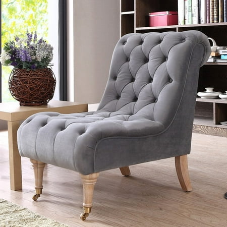 One Allium Way Persil Tufted Slipper Chair One Allium Way Persil Tufted Slipper Chair