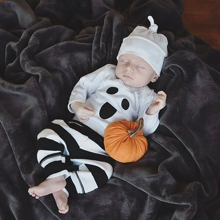 

THE WILD Boys And Girls Halloween Khaki Top Striped Pants Three Piece Children s Set
