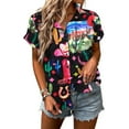 thumbnail image 3 of ALLTB Western Shirt for Women Cowgirl Shirts Boho Graphic Button Down Country Concert Outfits Cute Cowboy Print Tops, 3 of 7