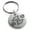 Silver, variant on Stainless Steel Nautical Floral Rose Compass Engraved Small Medallion Circle Charm Keychain Keyring