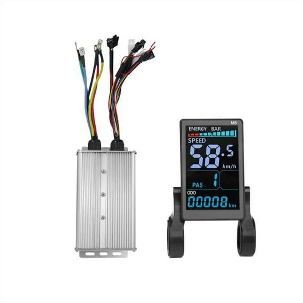 Pantalla LCD A Color para Bicicleta Eléctrica M5, Medidor de 48 V-72 V/60 A, Controlador de Sinusoidal de 18 Tubos, Panel LCD para Patinete Eléctrico de Montaña