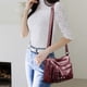 thumbnail image 4 of Bolso de Hombro de Piel Sintética Suave y Lavada para Mujer | Bolso Cruzado Espacioso con Múltiples Cremalleras y Gran Capacidad para Uso Diario, Viajes, Trabajo y Compras | Negro, Marrón y Rojo, 4 of 6