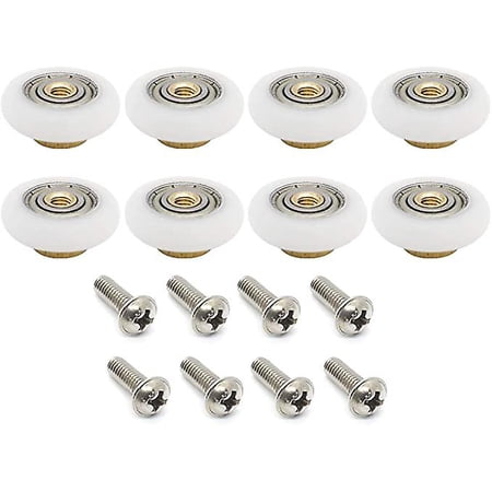 8 Pcs/set Shower Door Rollers Runners Wheels Replacement Part Bathroom ...