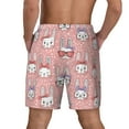 thumbnail image 4 of Uemuo Girl Rabbit Pattern Mens Swim Trunks Quick Dry Board Shorts with Mesh Lining, Stretch Beach Shorts Quick Dry No-Chafing Board Shorts-3X-Large, 4 of 9