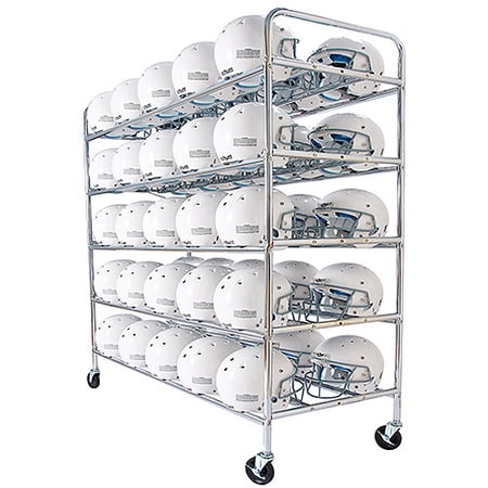 Football Helmet Cart, Silver