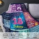 thumbnail image 3 of LHSHID Paready 18th Birthday Blanket Soft Flannel Throw Blanket Lightweight Cozy Birthday Blanket for Boys Girls Adults Comfortable Bed Blanket for Sofa Living Room Home Camping Couch 60x80in, 3 of 6