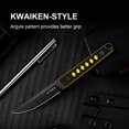 thumbnail image 6 of Kizer Fixed Blade Knife Kwaiken, Nitro-V Steel Black & Yellow G10 Handle Pocket Tactical Knives, 1066A3, 6 of 9