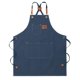 thumbnail image 2 of Delantal de chef de lona con peto ajustable, bolsillos, tirantes cruzados en la espalda e impermeable. Azul, 2 of 9