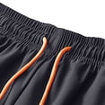 thumbnail image 5 of Besolor Running Shorts for Men Lightweight Quick Dry Athletic Workout Elastic Waist Drawstring Shorts with Zipper Pockets(Medium,Dark Gray), 5 of 7