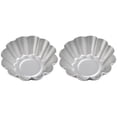 thumbnail image 1 of 2Pcs Aluminium Alloy Egg Tart Mold Premium Jelly Mold Cake Baking Molds, 1 of 5