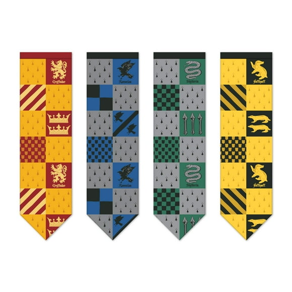 Juego de pancartas de Harry Potter Hogwarts House Quidditch, 4 piezas