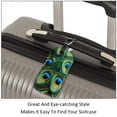 thumbnail image 3 of Square 2Pack PU Leather Peacock Feather Cruise Luggage Tag with Privacy Cover and Name ID Tag for Travel Handbags Backpacks Luggage Tags, 3 of 6