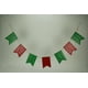 Rouge et Vert Émail Métal Croire Bannière Corde de Noël Guirlande Décor de Vacances – image 3 sur 3