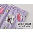 thumbnail image 6 of Beezizac Purple Poodle Pajamas for Girls Adorable Short Sleeve Summer Cozy Sleepwear Outfit for Kids PJ Set Size 12, 6 of 7