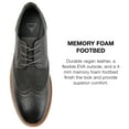 thumbnail image 7 of Vance Co. Mens Warrick Wide Width Tru Comfort Foam Wingtip Lace-up Derby Dress Shoe, 7 of 7