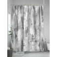 thumbnail image 5 of Gray Smudge Shower Curtain Set ，Waterproof Fabric Shower Curtains Abstract Retro Shower Curtains for Bathroom,Bathroom Decor 72"x84", 5 of 6