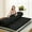 Black, variant on Slsy Japanese Floor Mattress for Adults, 4" Thick Sherpa Fleece Futon Mattress, Roll Up Sleeping Pads, Reversible and Portable Folding Foam Floor Bed Tatami Mat