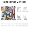 thumbnail image 5 of Orinice Horses Cows Pattern Graphic Decorative Throw Pillow Cover for Home Couch Living Room Bed Sofa - Short Plush 1PC 20x20in, 5 of 5