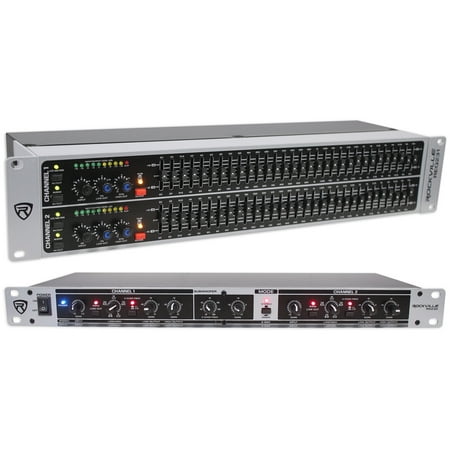 Connect Graphic Equalizer - Rockville REQ231 Dual 31 Band 1/3 Octave Graphic Equalizer+3 Way Mono Crossover