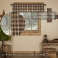thumbnail image 3 of VHC 60 in. Scalloped Lined Valance in Brown and Tan, 3 of 3