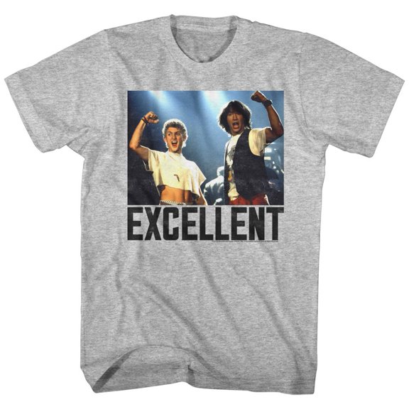 Bill And Ted Excellent Gray Heather Adult T-Shirt 4Xlt