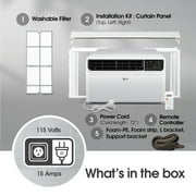 LG 12,000 BTU Dual Inverter Smart Window Air Conditioner, LW1222IVSM