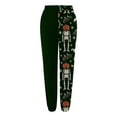 thumbnail image 5 of Otqutp Halloween Sweatpants for Teen Girls Pumpkin Graphic Baggy Wide Leg Pants Elastic Waist Joggers Cotton Long Trousers, 5 of 5