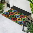 thumbnail image 2 of Northlight Retro Quatrefoil Design Doormat - 29" x 17" - Multicolor, 2 of 5