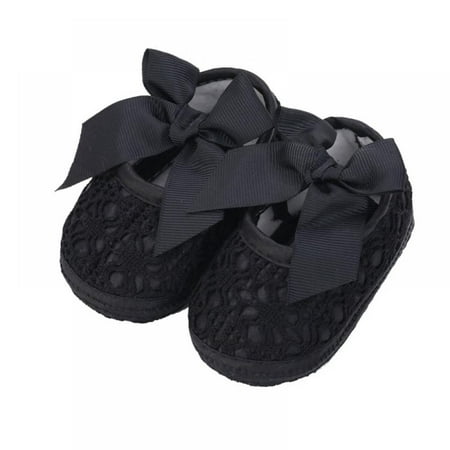 

Left Wind Baby Girl Breathable Anti-Slip Shoes With Bowknot Casual Sneakers