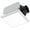 Square 50 CFM, variant on Homewerks 7141-110 Bathroom Fan Integrated LED Light Ceiling Mount Exhaust Ventilation 2.0 Sones 110 CFM, White