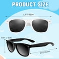 thumbnail image 2 of Gafas de sol de fiesta ASTARON, paquete de 12, blanco y negro, 2 of 6