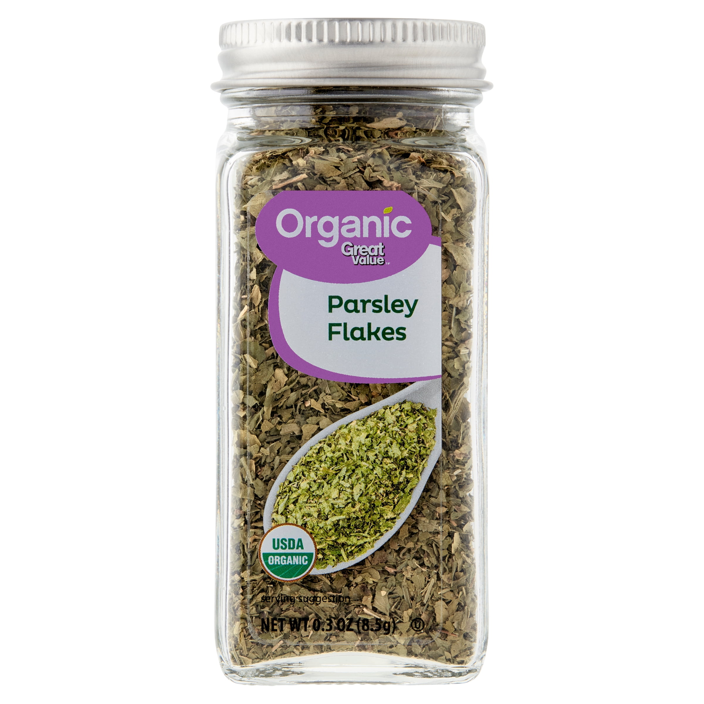 Great Value Organic Parsley Flakes, 0.3 oz
